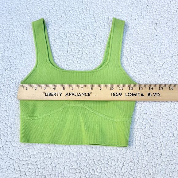 Glassons Green Ribbed Tank Top - Picture 3 of 4